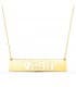 Collar nombre personalizado barra Oro Amarillo 18K M