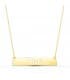 Collar personalizado barra Oro Amarillo 18K 25