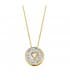 Gargantilla mujer chatón grano Oro amarillo 18k