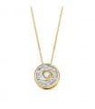 Collier femme zircon  Or jaune 18k
