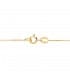 Gargantilla mujer chatón grano Oro amarillo 18k