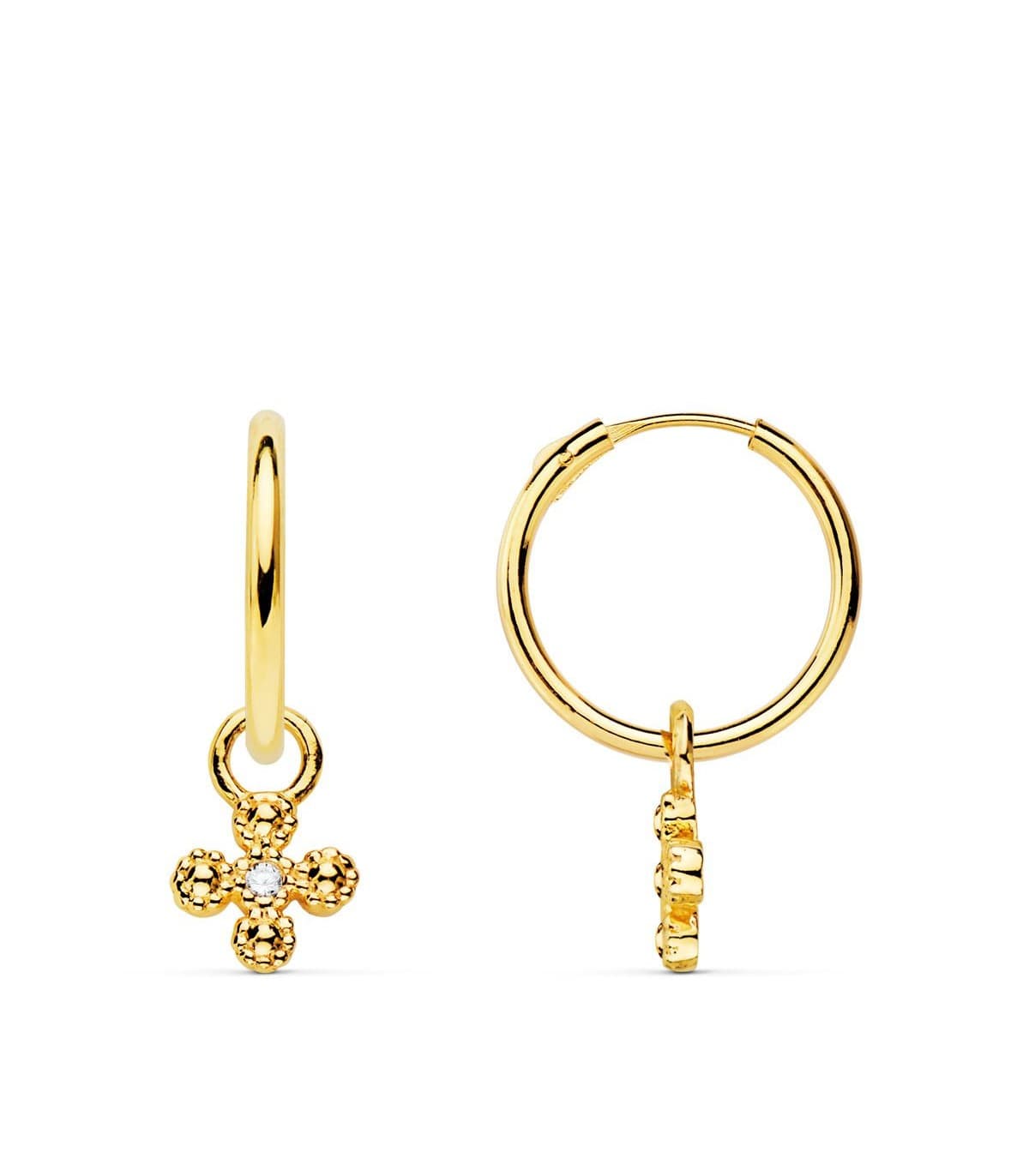 Pendientes Aro Croix Oro Amarillo 18k