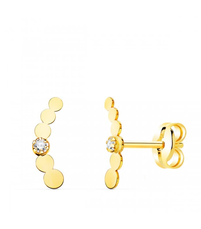 Ohrringe 750 Gold 21149 Kreis | Piercing Ohrstecker Damen Ear climber