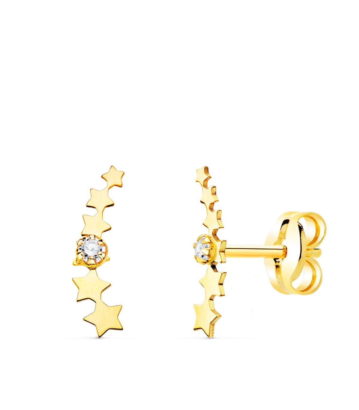 Boucles d'oreilles Petit Étoiles Or 18K