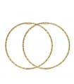 Créoles Diamantées Or Jaune 18 K 40 MM
