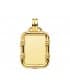 Pendentif Plaque Rectangulaire avec Bords 18K