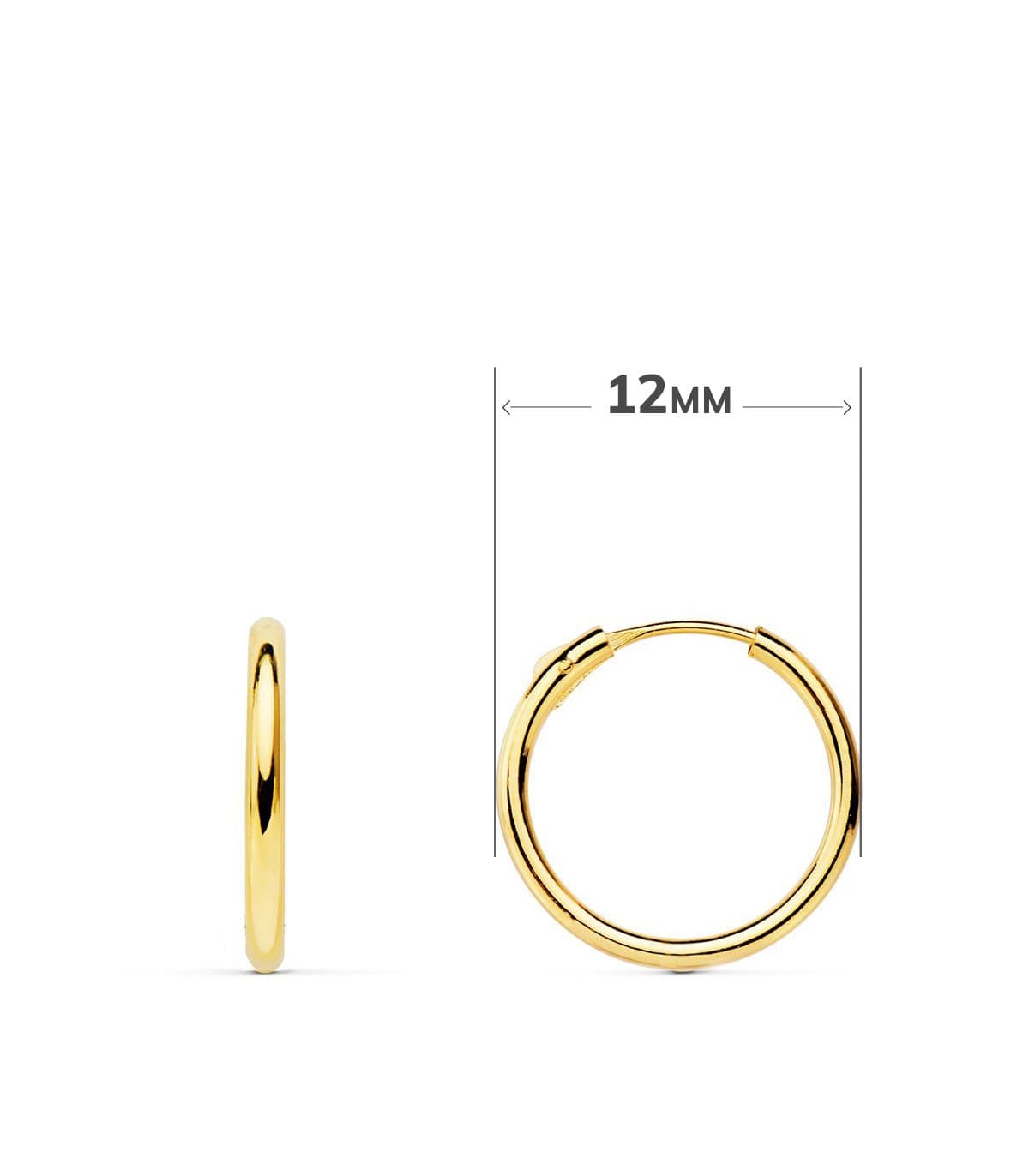Pendientes Aro Croix Oro Amarillo 18k