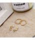 Orecchini lobo lunghi a forma di stelle, 12 mm Oro giallo 750 - Earjackett