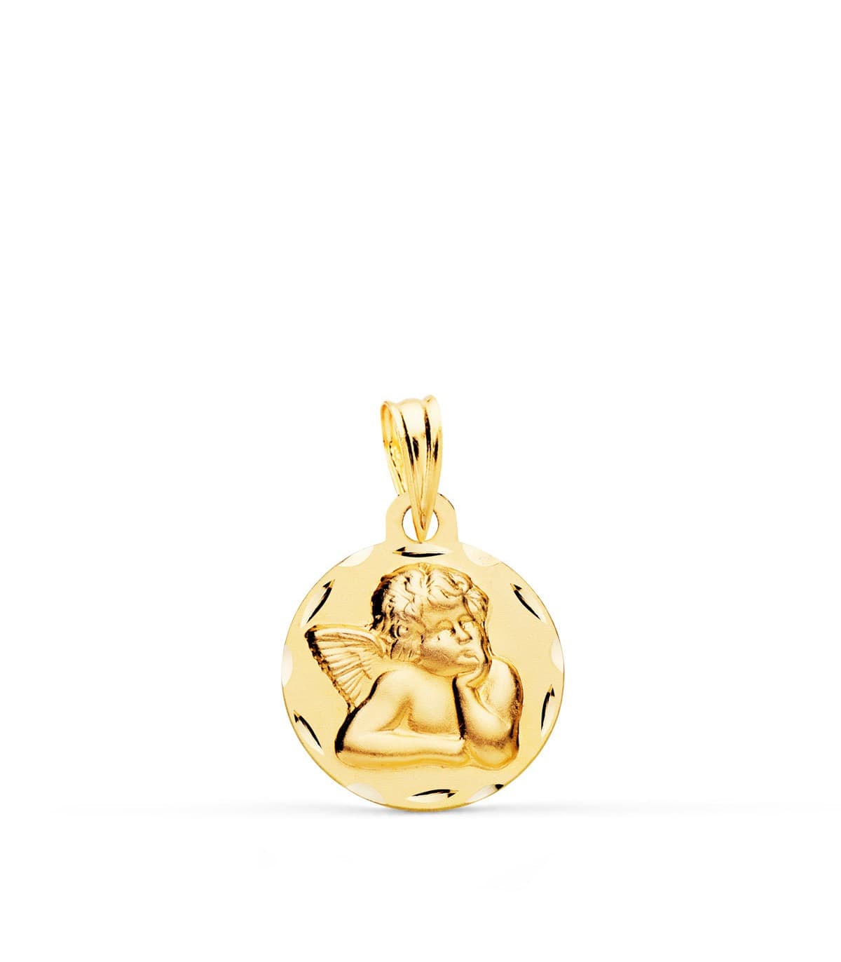 Medalla para bebé de ángel de la guarda - oro 18 kilates - joyeria online