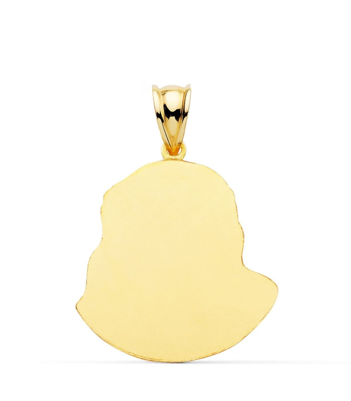 comprar joyas online - Cristo Santo rostro 24x22mm colgante religioso oro 18K