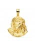 comprar joyas online - Cristo Santo rostro 24x22mm colgante religioso oro 18K