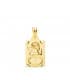 Médaille  Ange avec Horloge Rectangulaire Or 18K