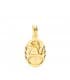 Medalla  ángel  y reloj oval oro 18ktes