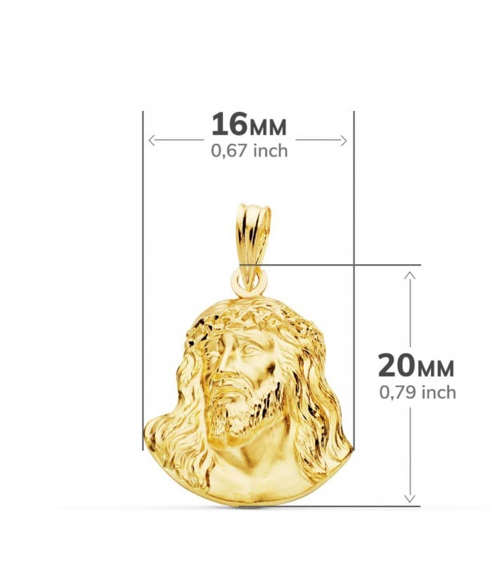 Cristo Santo rostro 18x16mm