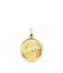 Médaille enfant de la crèche or 18K biseauté 16mm