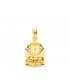 Médaille enfant et horloge chapelle or 18 carats