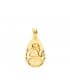Medalla  ángel  y reloj gota oro 9ktes