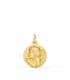 comprar joyeria online- Medalla Angelito Rezando Oro 18K 14mm Mate - joyas para bebe
