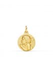 Medaglia Angioletto in preghiera Oro 18kt 14mm satinata