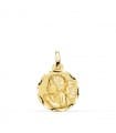 Medaglia Angioletto in preghiera Oro 18kt 16mm lavorata