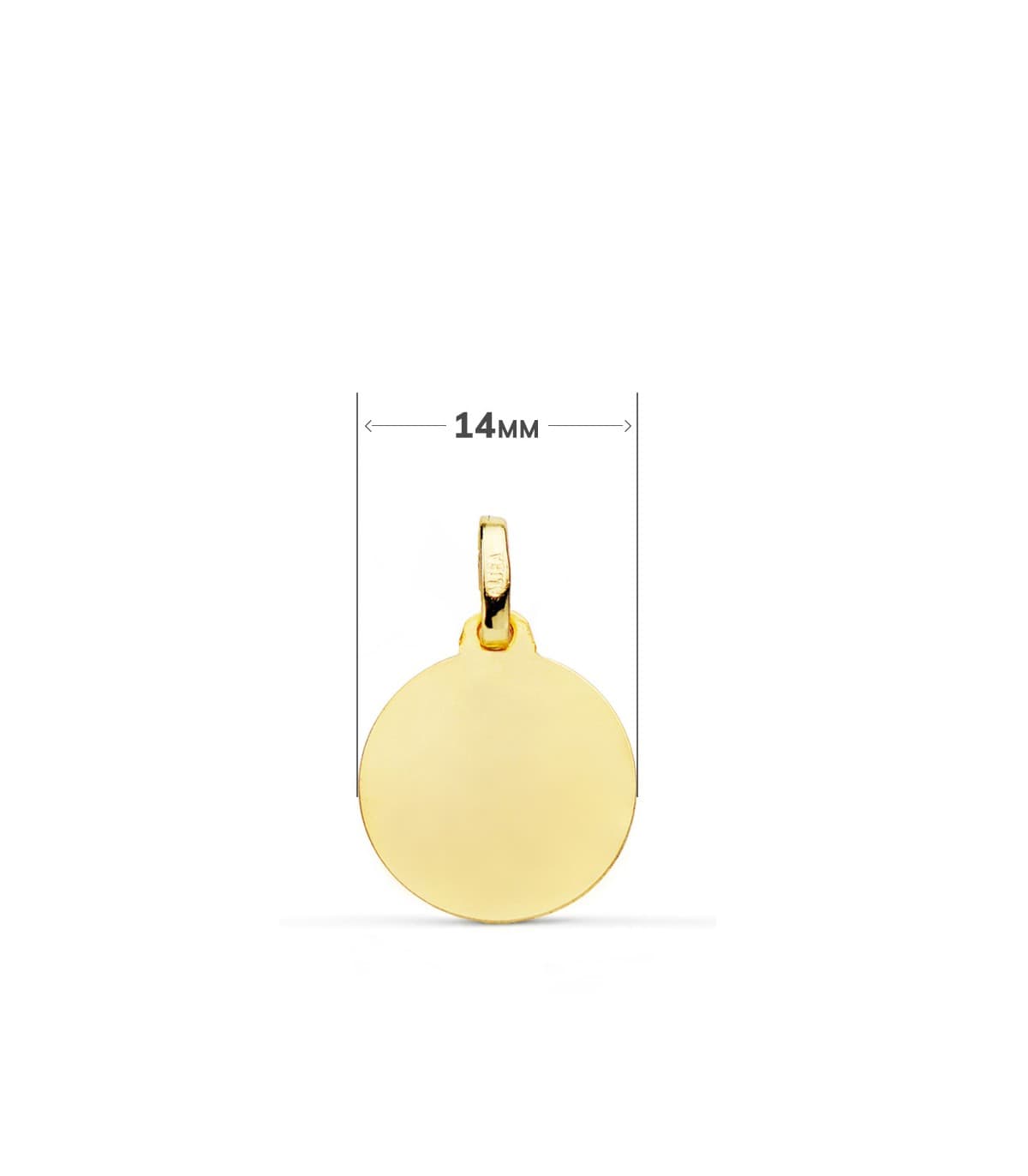 Medalla Virgen Carmen bisel 14mm - comprar joyas online