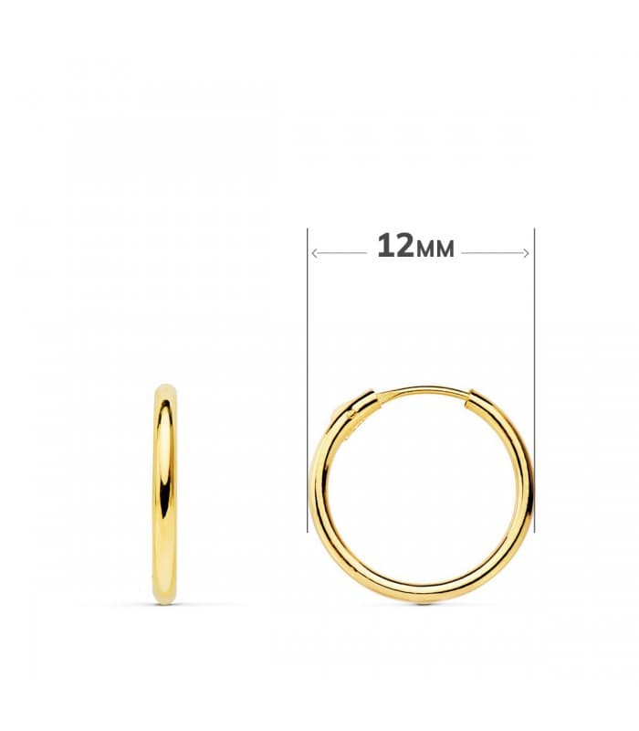 Creolen - Ohrringe für Damen - Ohrhänger - Shop Online, 18 Karat Gold