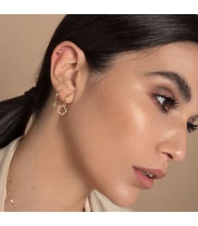 Pendientes Aro Croix Oro Amarillo 18k