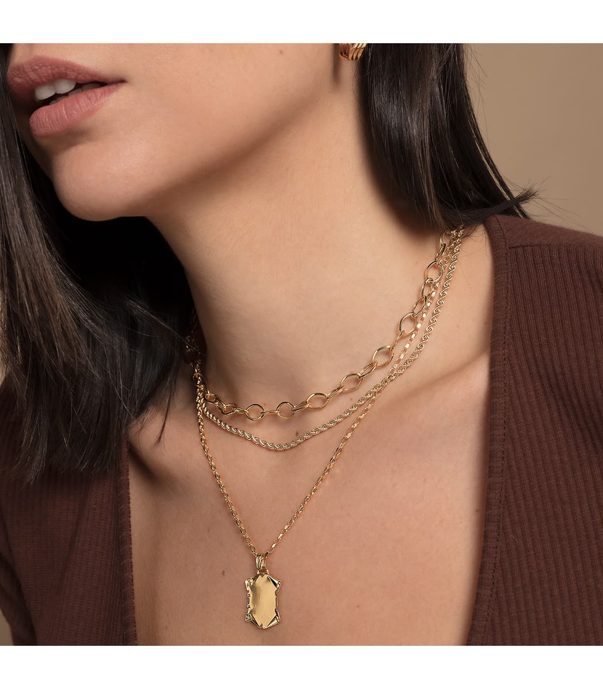 Chaîne femme en or, maille Corde Torsadée Légère Or jaune 18k 45cm 2.7mm