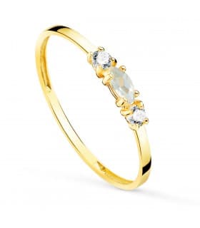 Bague Topaze Or Jaune 18k Always