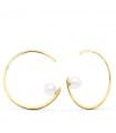 Pendientes Sand Aros Pearl Oro 18K