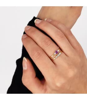 Anello con topazio azzurro, Oro giallo 18K Always | Anelli con pietre semipreziose