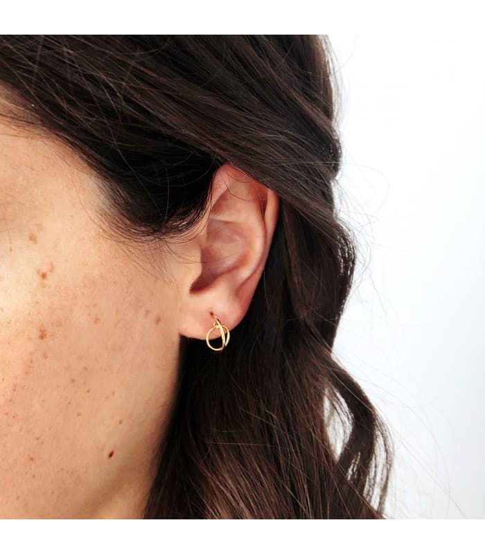 Pendientes Sand Aros Oro 18K