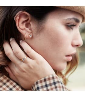 Pendientes Oro Amarillo Georgina 18K