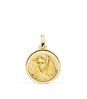 Medalla Virgen Macarena 18 Ktes 18 mm