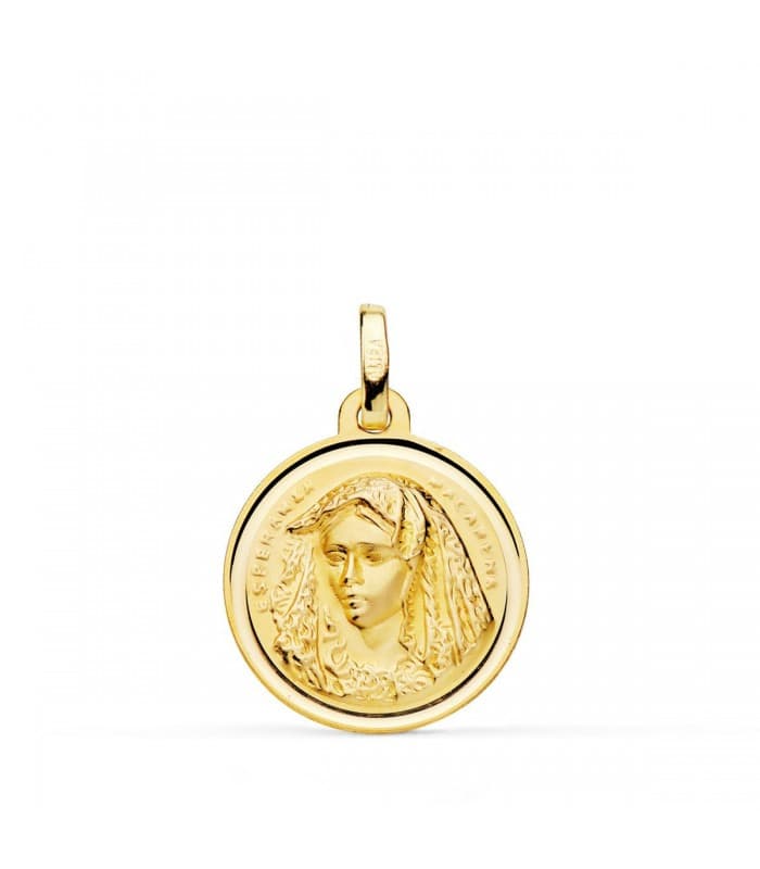 Medalla Virgen Macarena 18 Ktes 18 mm