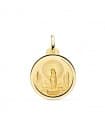 Medalla Virgen del Pilar 18 Ktes 20mm