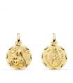 Scapulaire V. du Rocio et V. de la Cinta Or 18K 16 mm
