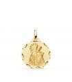 Medalla Virgen de los Desamparados Oro 18k 18mm Tallada