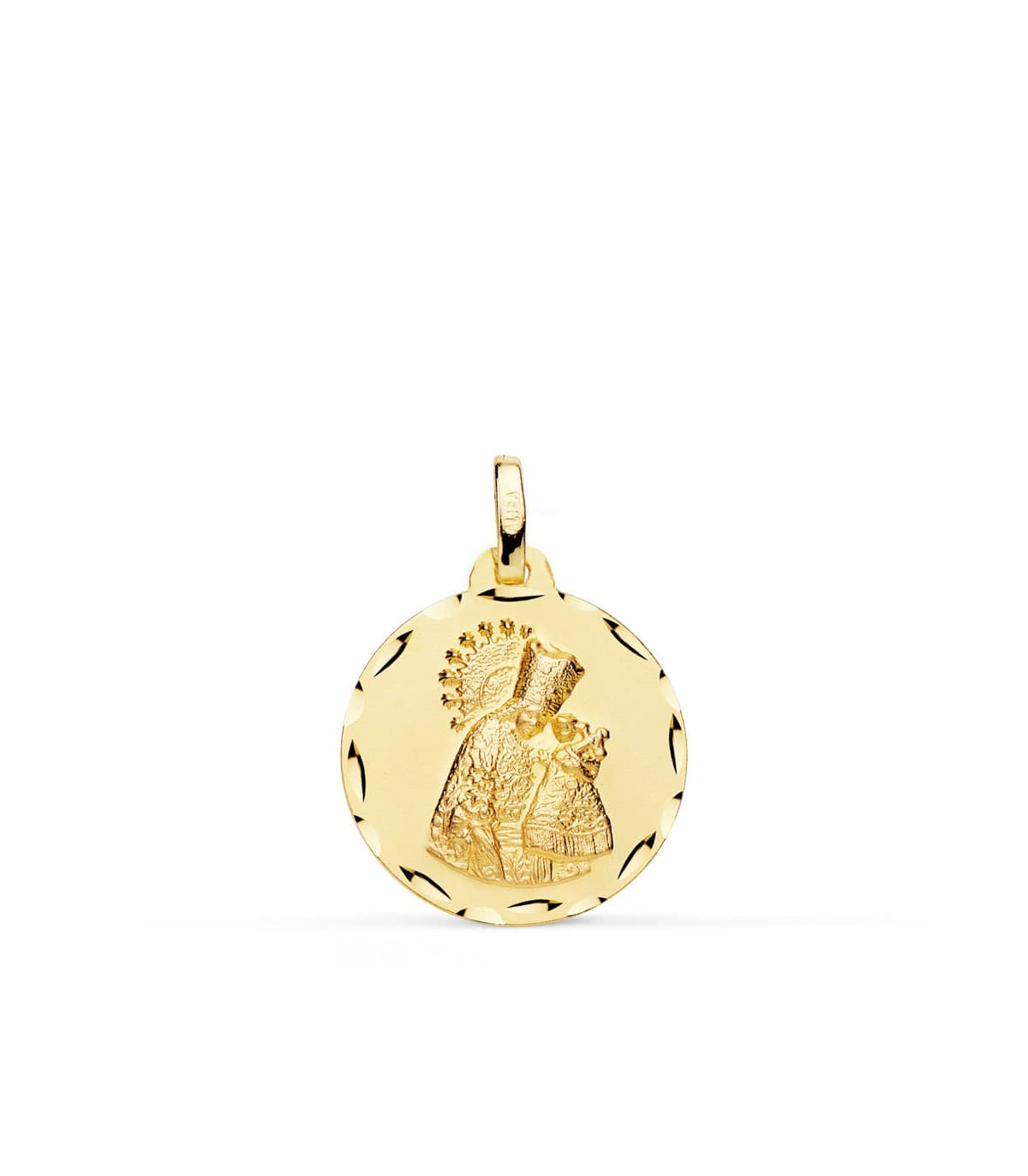 Medalla Virgen de los Desamparados Oro 18k 18mm