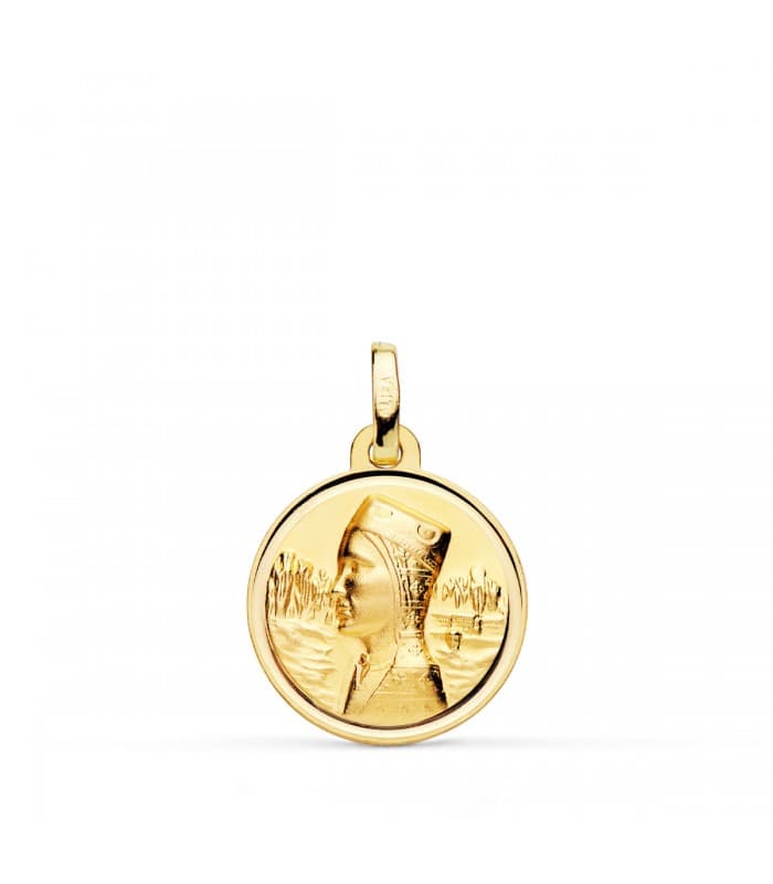 Medalla Virgen de Montserrat bisel 16 mm | comprar joyas online: medallas religiosas, colgantes personalizados con grabado.