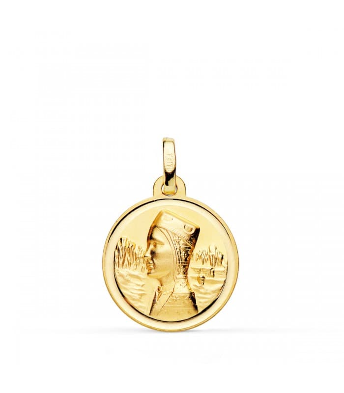 Médaille Vierge de Montserrat biseauté 18 mm