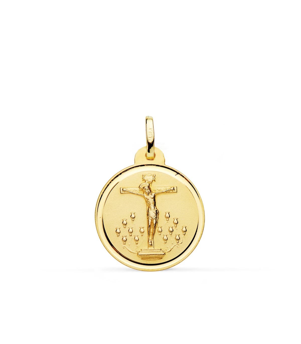Medaglia Cristo di La Laguna Oro 18kt 20mm, ciondolo crocifisso, Gesù sulla croce.