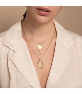 Pendentif ovale Brillante Or 18K 26 mm