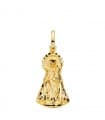 Jungfrau der Hilflosen Medaille 18K Gelbgold P3097-322