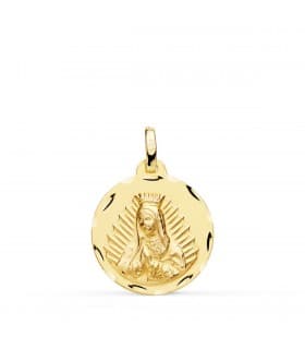 Médaille Nd. Guadalupe Mexique Or 18 K 18 mm