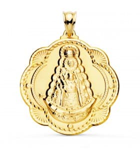 Madonna von Rocio Medaille Gelbgold 18K P3043-340