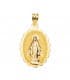 Médaille Vierge Miraculeuse Or 18K 25mm Brillant