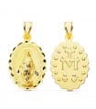 Médaille Vierge Miraculeuse 18K 24 mm