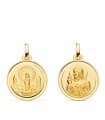Skapulier-Medaille 18K Gold P3059-118 Jesu / Madonna