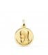Médaille Vierge Prière 18 K bisel 18 mm